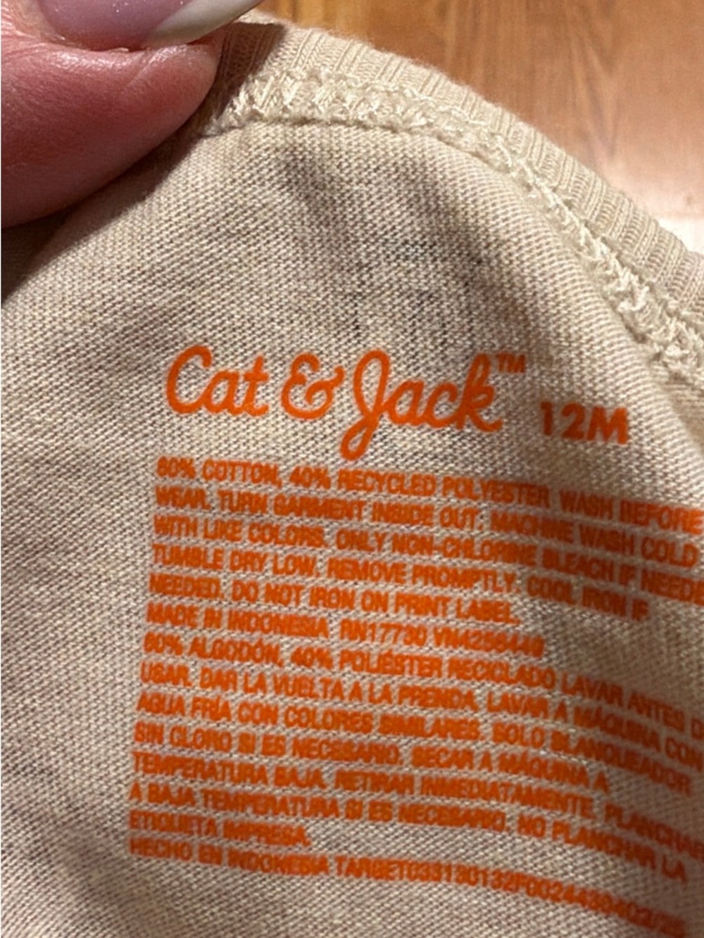 4ct Toddler Boys' Long Sleeve Relaxed T-Shirt - Cat & Jack™ Khaki 12M - Picture 3 of 5